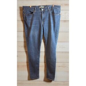 Levi's Women's Size 33 - 37 X 30 Blue Denim 711 Skinny Dark Wash Mid Rise Jeans